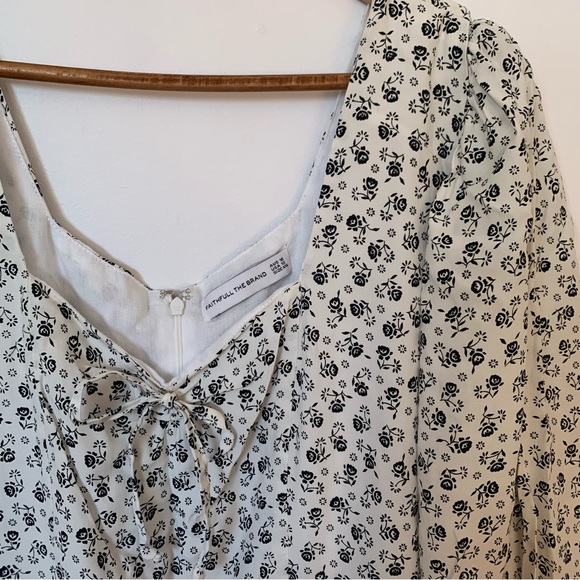 Faithfull the Brand Canna Mini Dress Size 12 - Picture 4 of 7